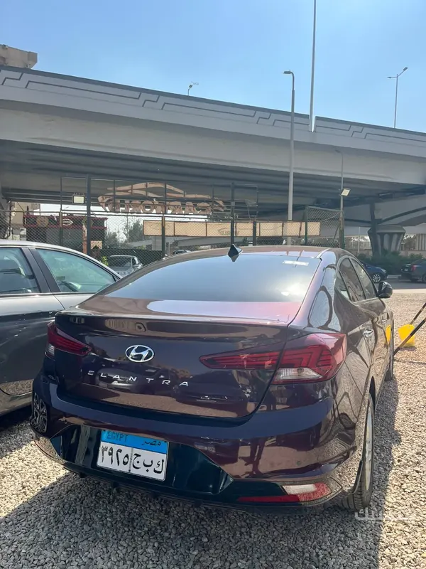 Rear and side view of 2025 Hyundai Elantra
