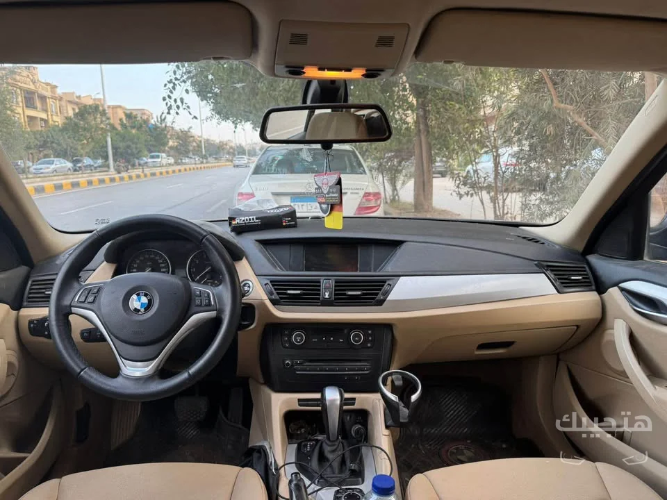 Interior and dashboard view of 2013 BMW X1