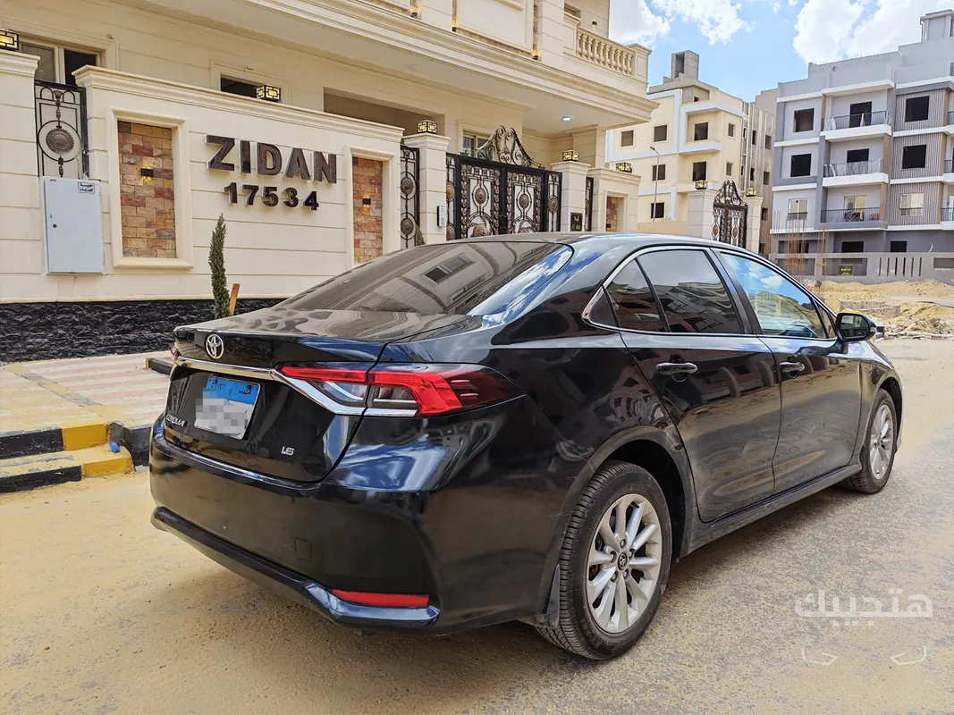 Rear and side view of 2019 Toyota Corolla