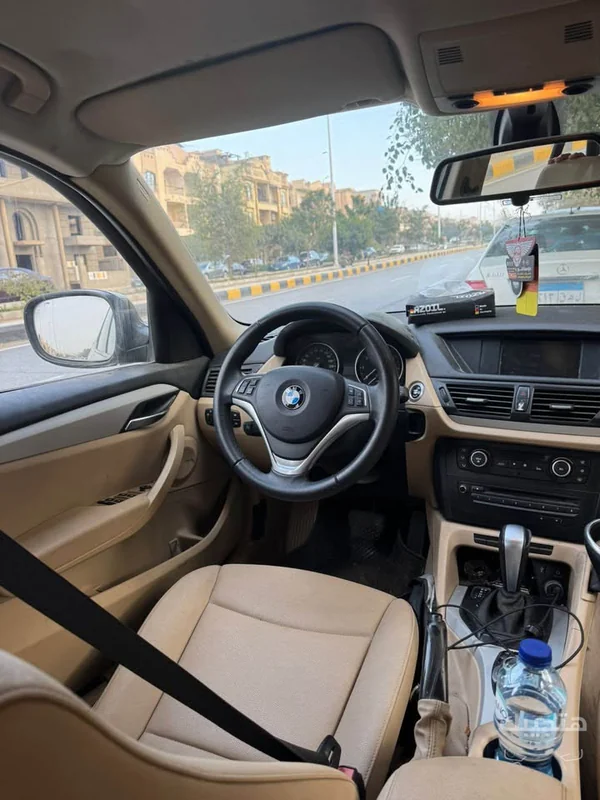 Interior and dashboard view of 2013 BMW X1