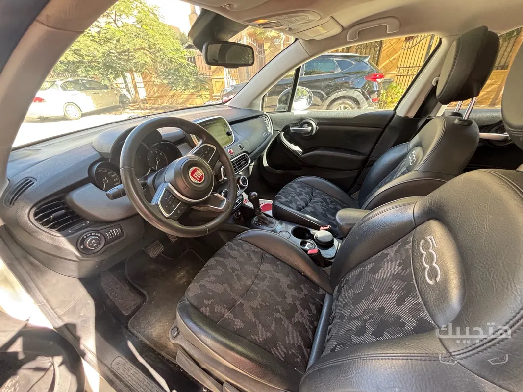Interior view of 2021 Fiat 500X