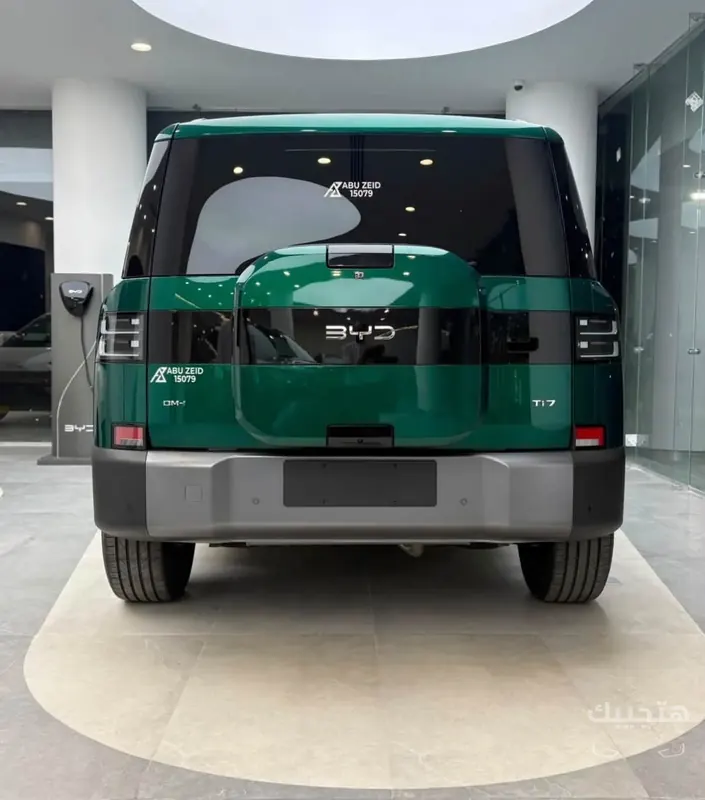 Rear view of 2027 BYD Ti7