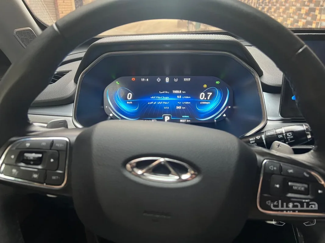 Interior and dashboard view of 2025 Chery Tiggo 8 Pro