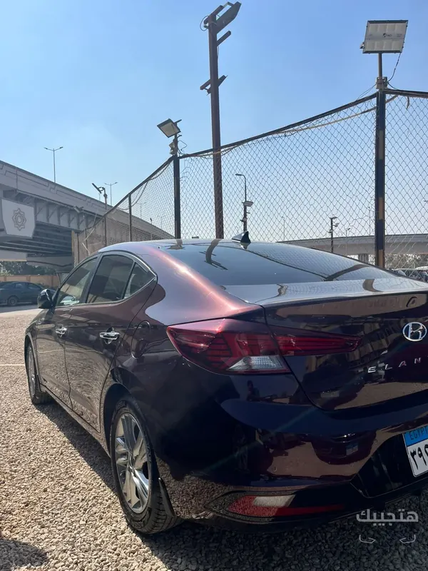 Rear and side view of 2025 Hyundai Elantra