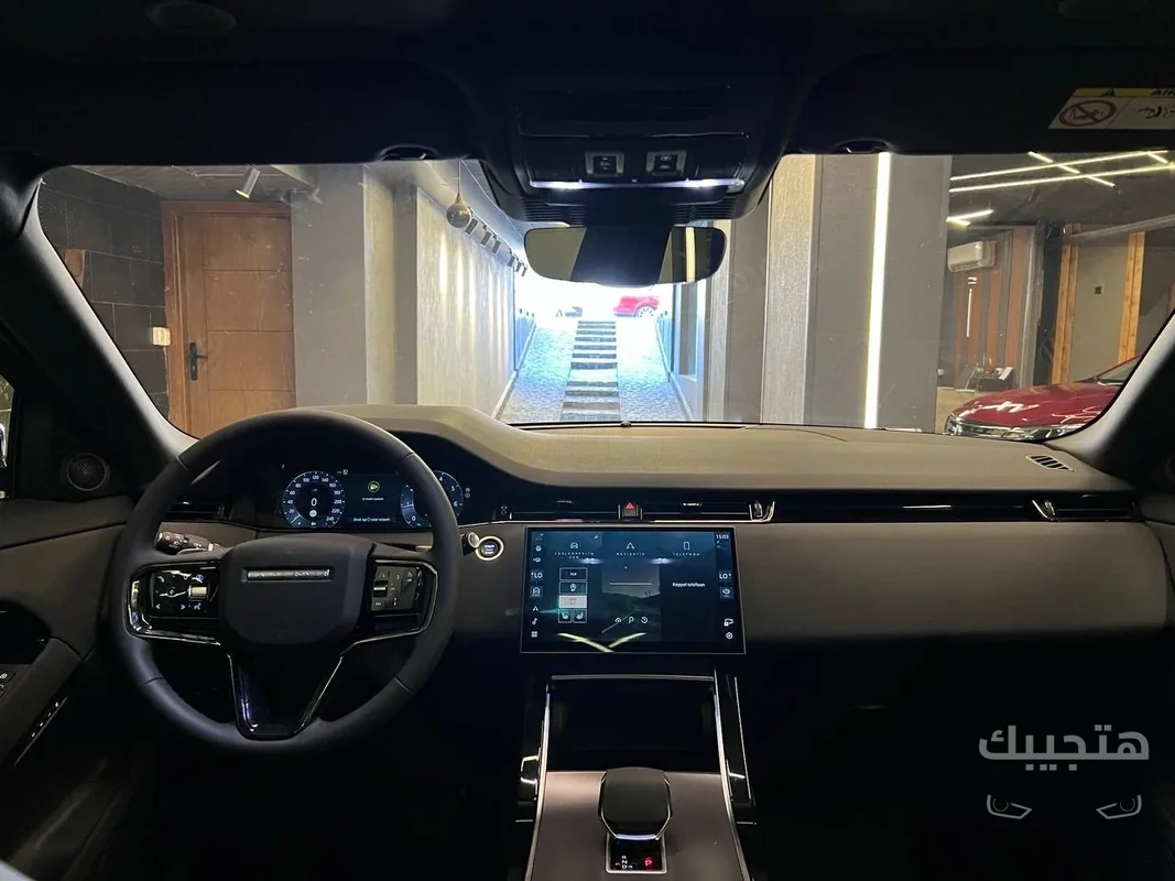 Interior view of 2026 Land Rover Evoque