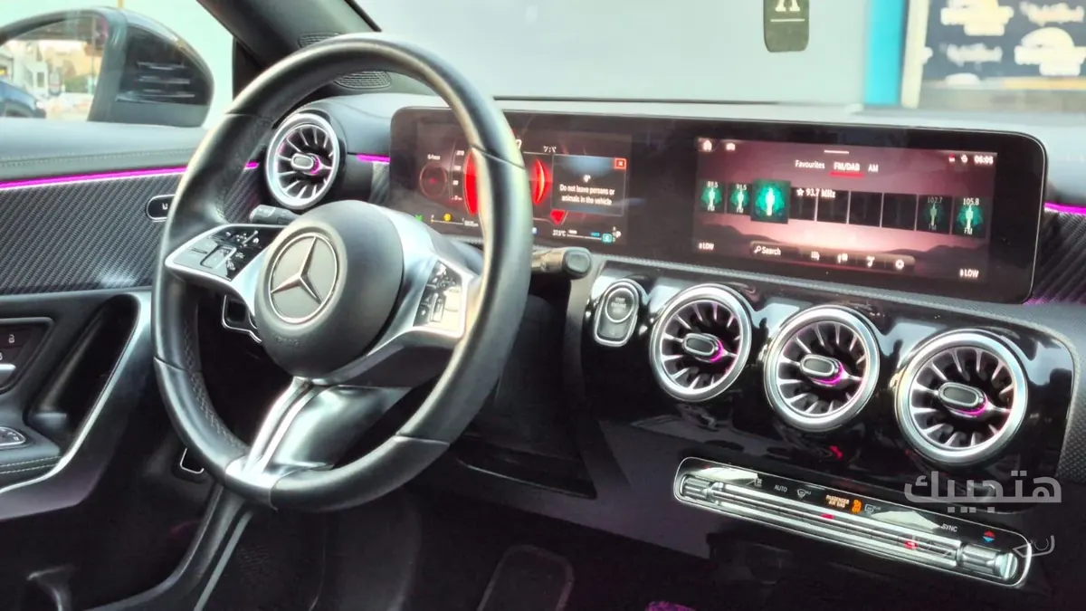Interior view of 2024 Mercedes-Benz CLA 200