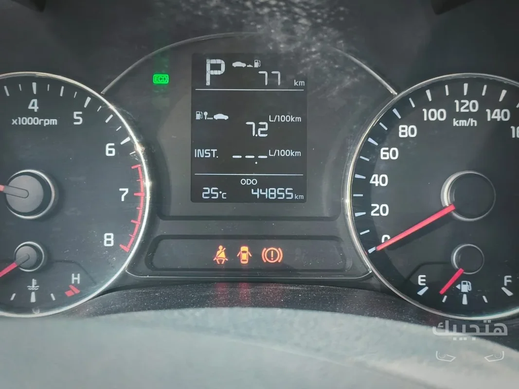 Dashboard view of 2018 Kia Cerato