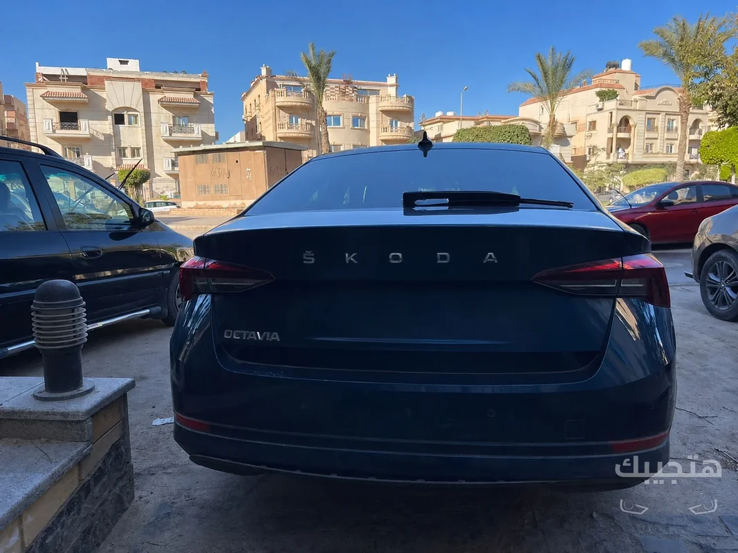 منظر خلفي لسيارة سكودا أوكتافيا موديل 2021