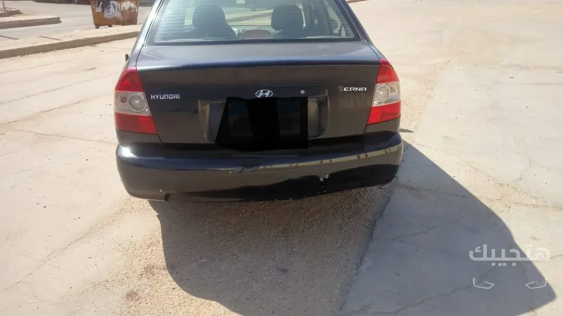 Rear view of 2008 Hyundai Verna
