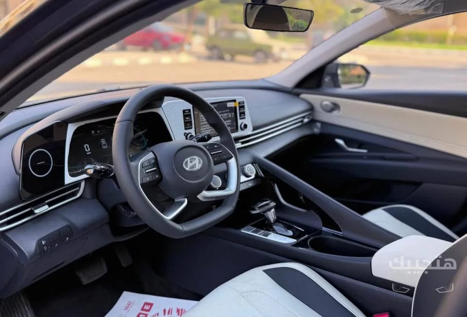 Interior view of 2025 Hyundai Elantra