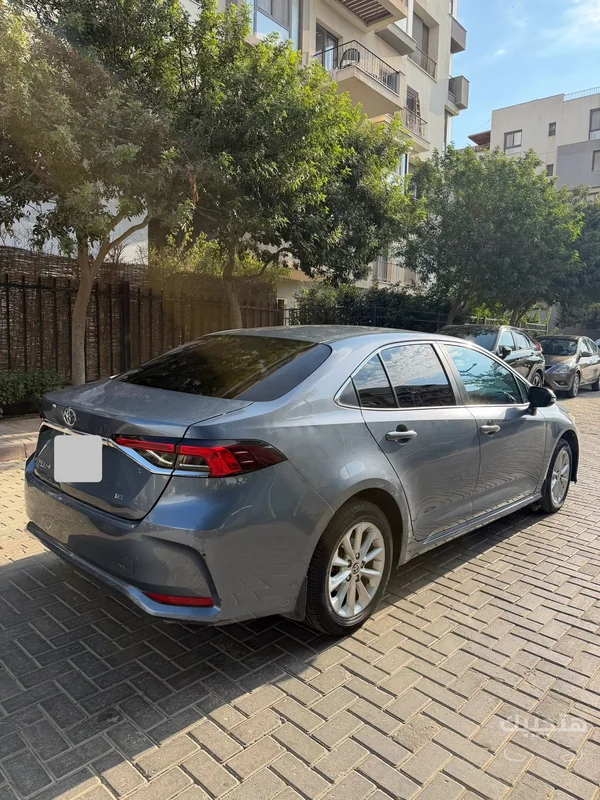 Rear and side view of 2020 Toyota Corolla