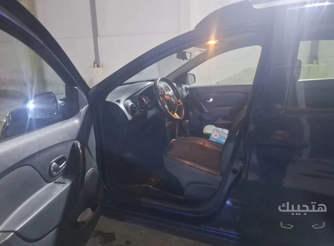 Interior and side view of 2019 Renault Sandero