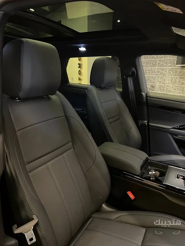 Interior view of 2026 Land Rover Evoque