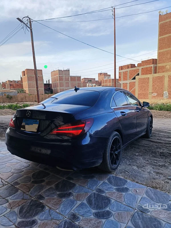 Rear and side view of 2018 Mercedes-Benz CLA 180