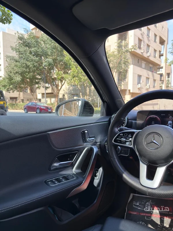 Interior and dashboard view of 2021 Mercedes-Benz A180