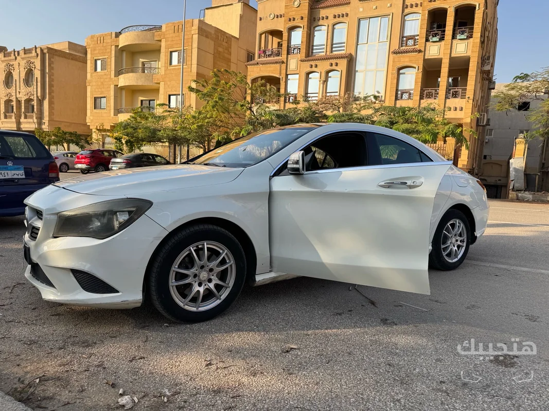 Front, side and interior view of 2014 Mercedes-Benz CLA 180