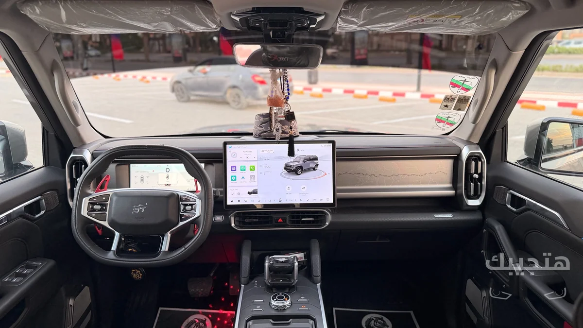Interior and dashboard view of 2025 Jetour T2