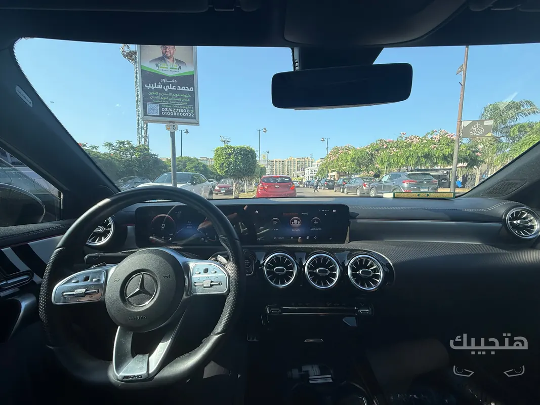 Interior view of 2021 Mercedes-Benz A200
