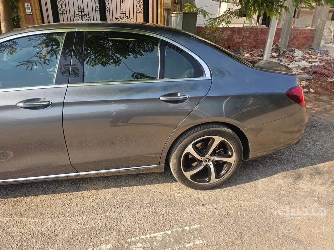 side and rear view of 2020 Mercedes-Benz E200