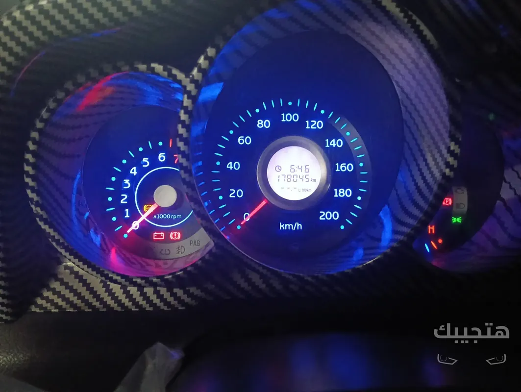 Dashboard view of 2008 Chery Envy