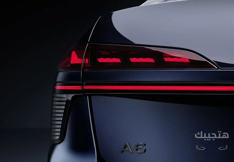 Rear view of 2026 Audi A6