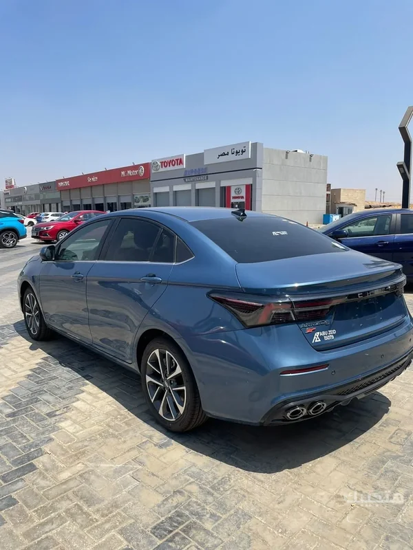 Rear and side view of 2027 Chery Arrizo 6 GT