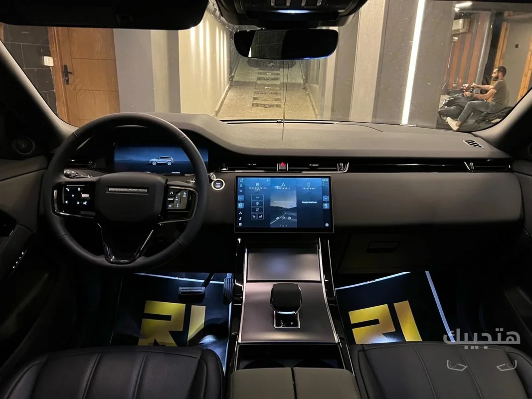 Interior view of 2026 Land Rover Evoque
