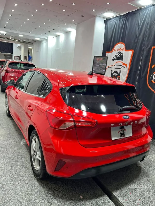 Rear and side view of 2021 Ford Focus