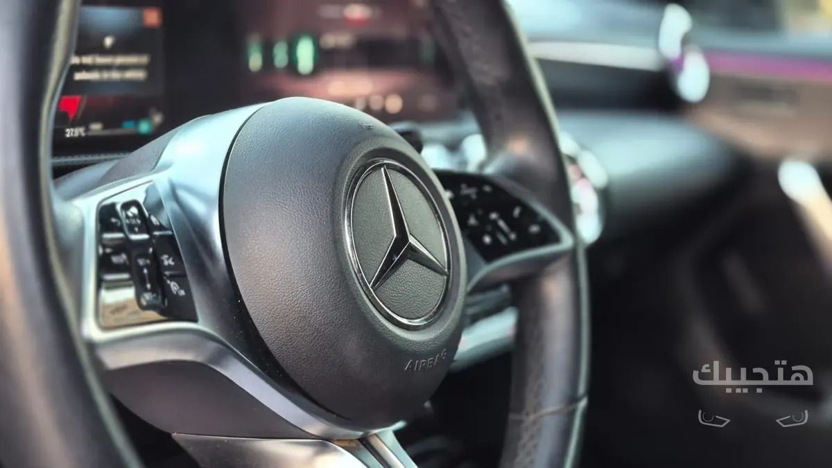 Interior and dashboard view of 2024 Mercedes-Benz CLA 200