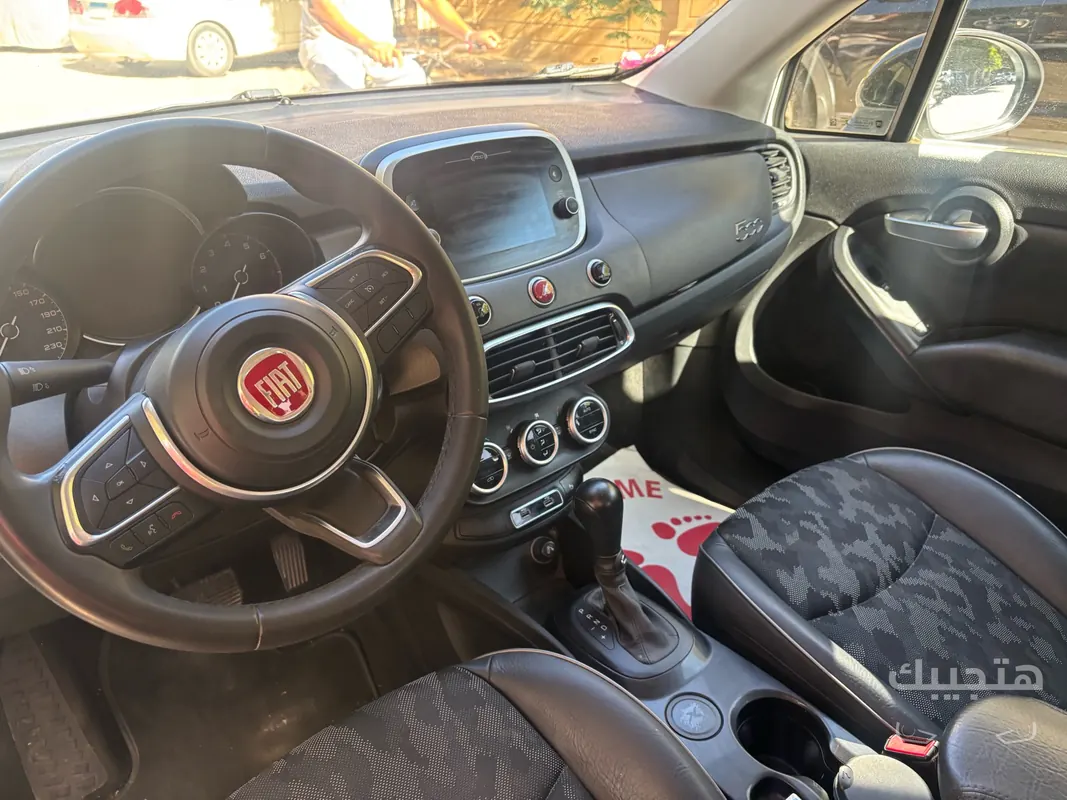 Interior view of 2021 Fiat 500X