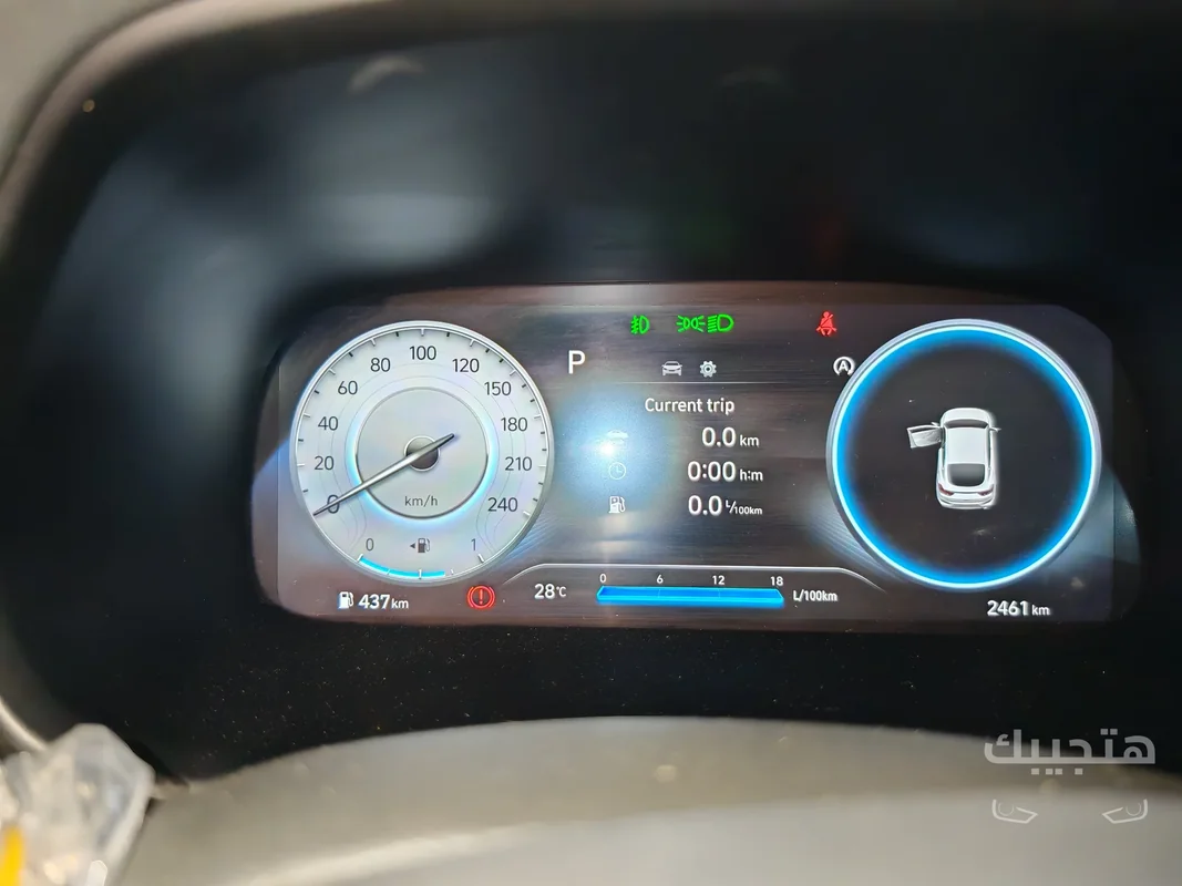 Interior and dashboard view of 2026 Hyundai i30