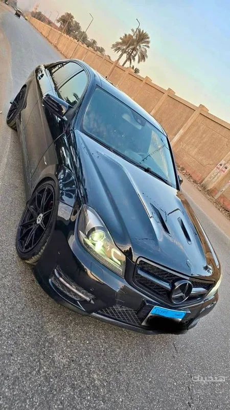Front and side view of 2013 Mercedes-Benz C180