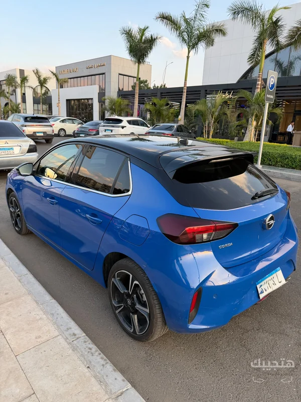 Rear view of 2022 Opel Corsa