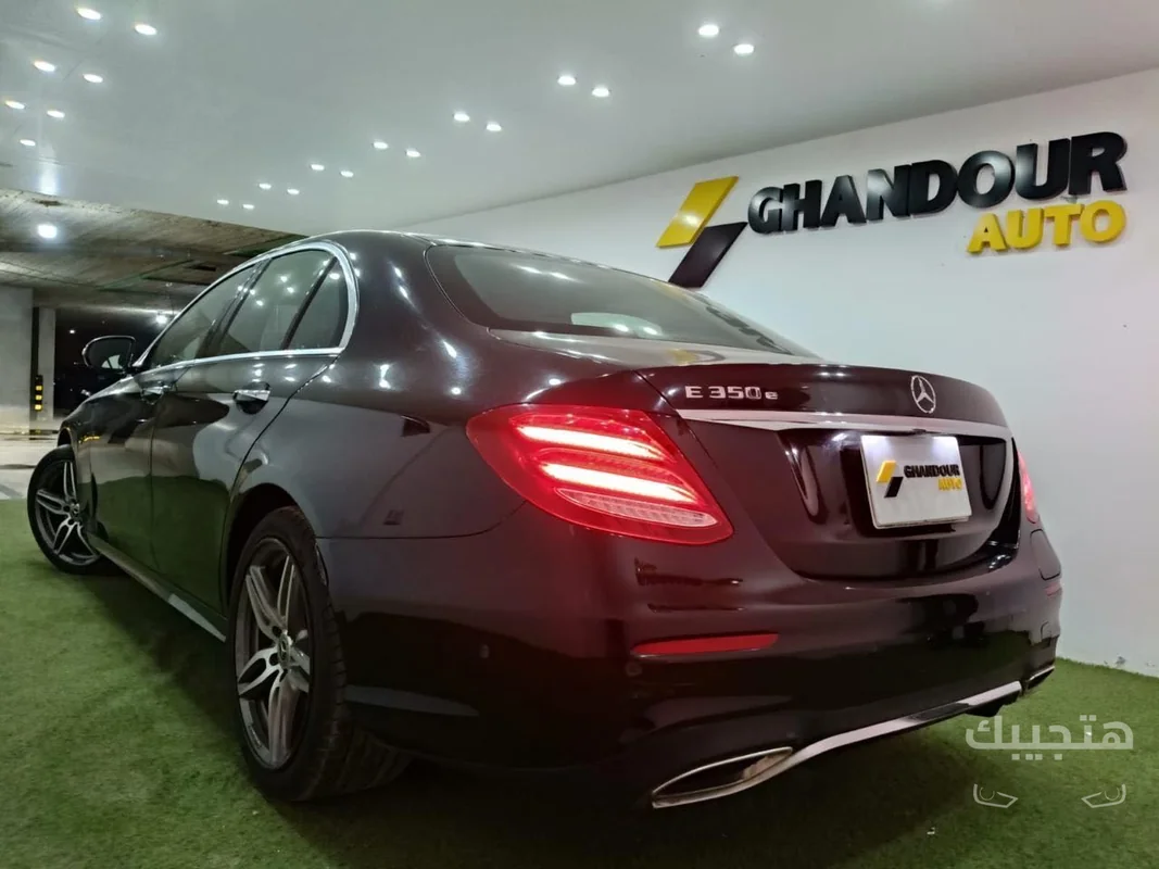 Rear and side view of 2018 Mercedes-Benz E300