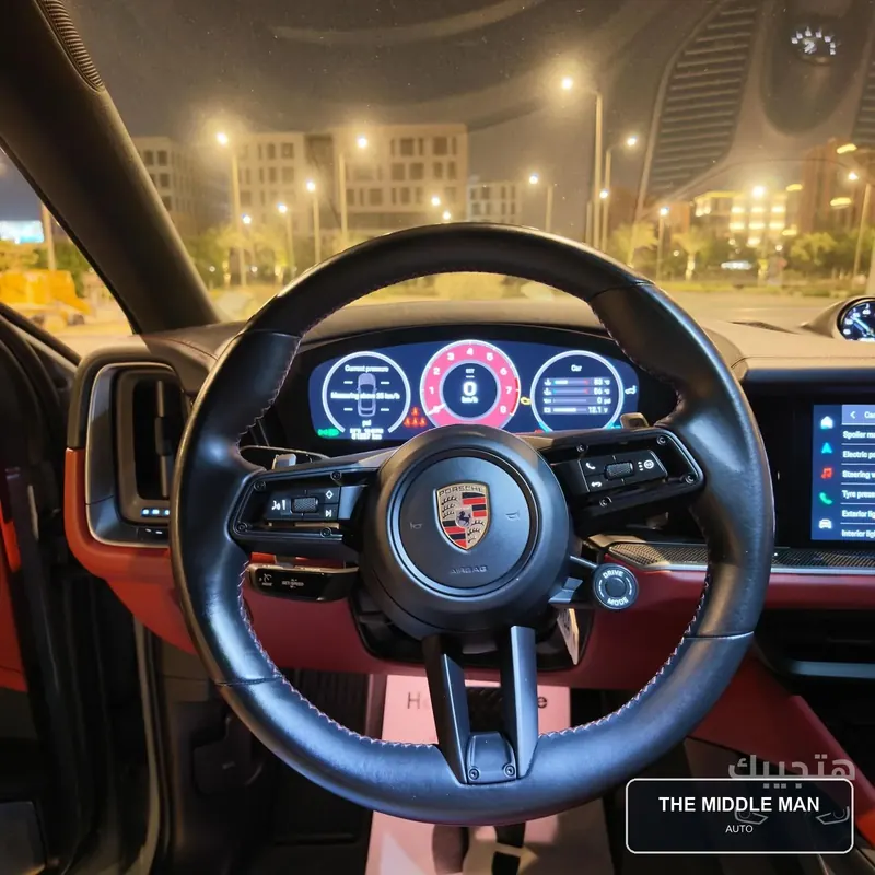 Interior view of 2024 Porsche Cayenne