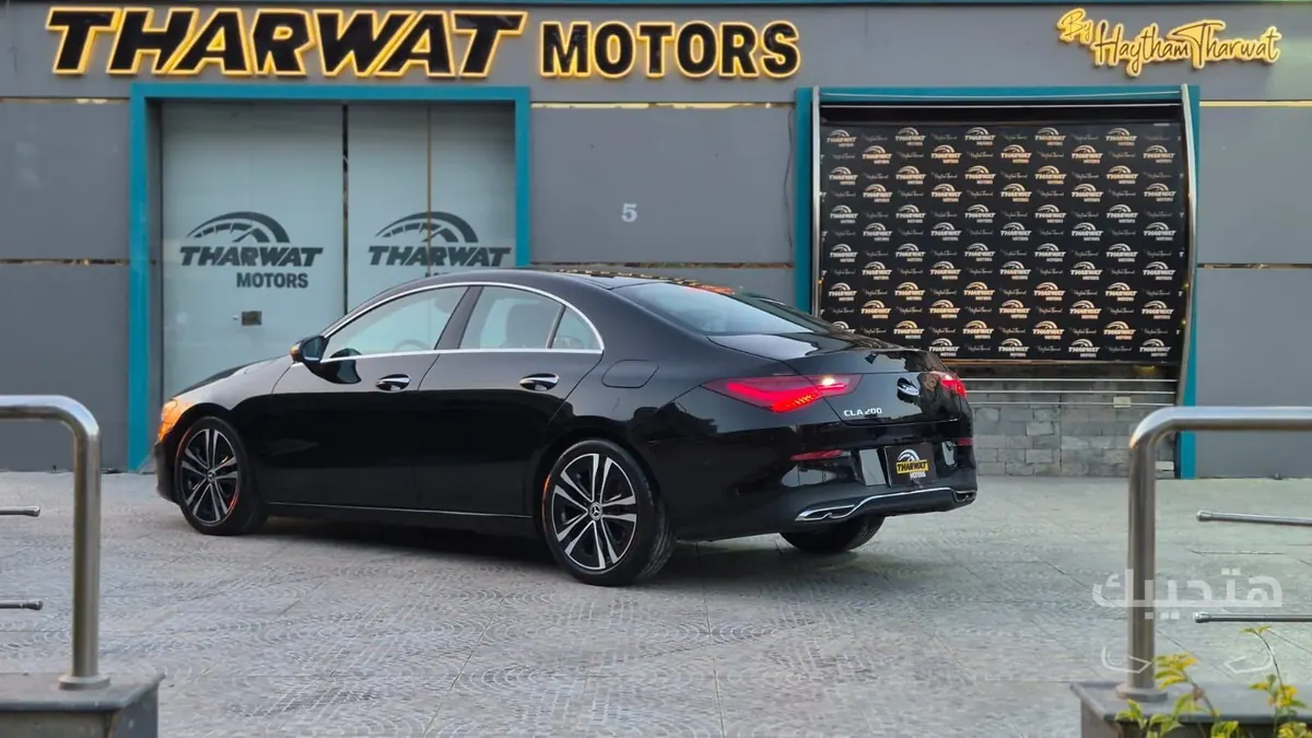 Rear and side view of 2024 Mercedes-Benz CLA 200