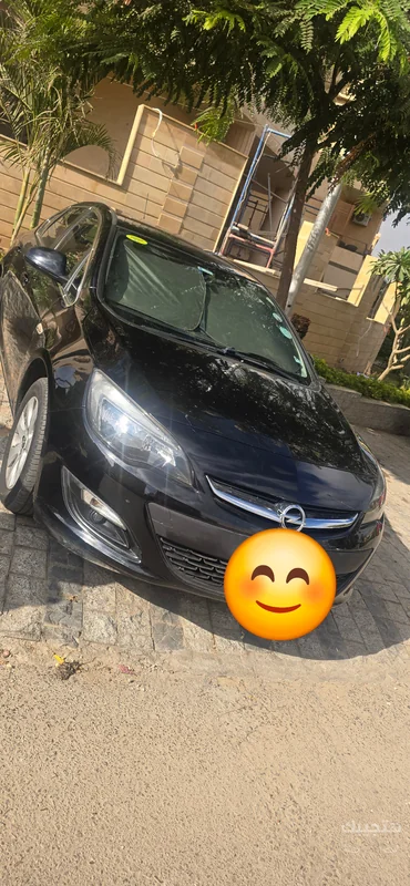 Front and side view of 2021 Opel Astra