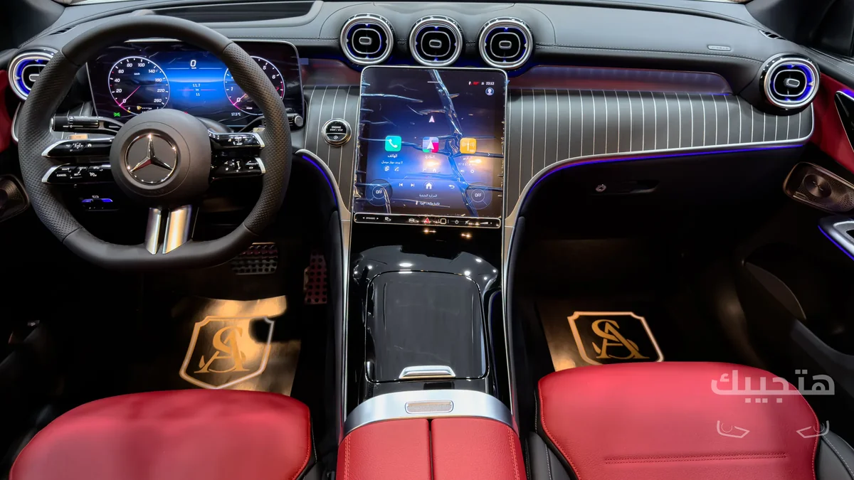 Interior view of 2025 Mercedes-Benz GLC 300 Coupe