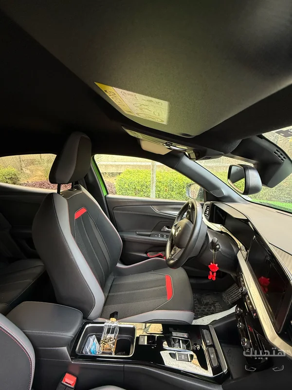 Interior and dashboard view of 2024 Opel Mokka