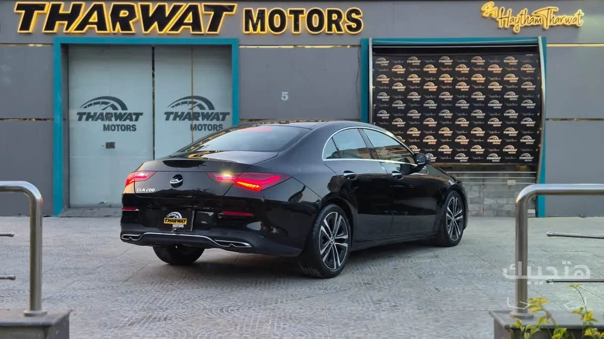 Rear and side view of 2024 Mercedes-Benz CLA 200