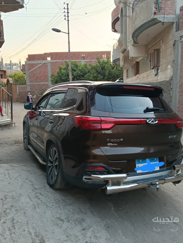 Rear and side view of 2019 Chery Tiggo 8