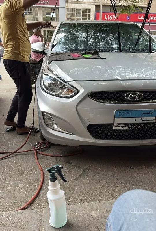 Front and side view of 2025 Hyundai Accent