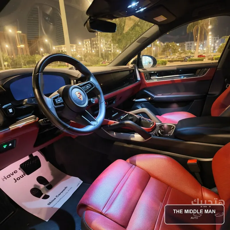Interior and dashboard view of 2024 Porsche Cayenne