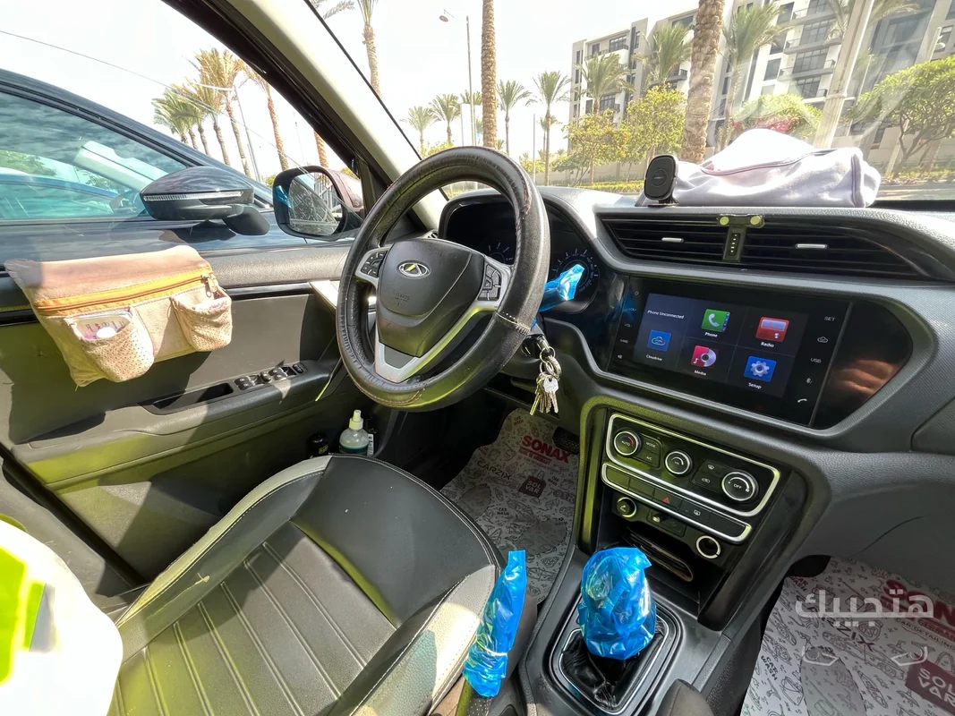 Interior and dashboard view of 2020 Chery Tiggo 3