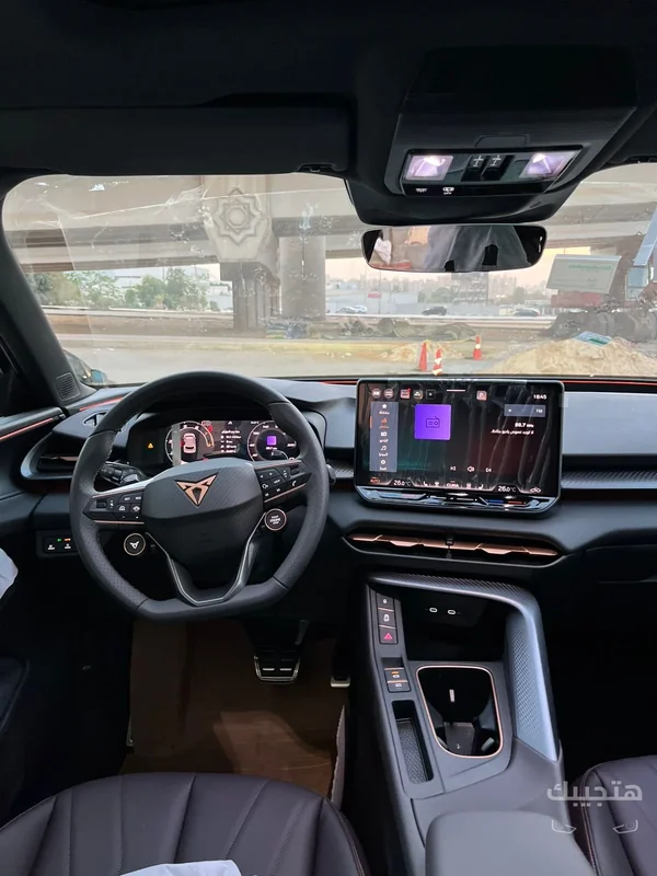 Interior and dashboard view of 2026 CUPRA Terramar