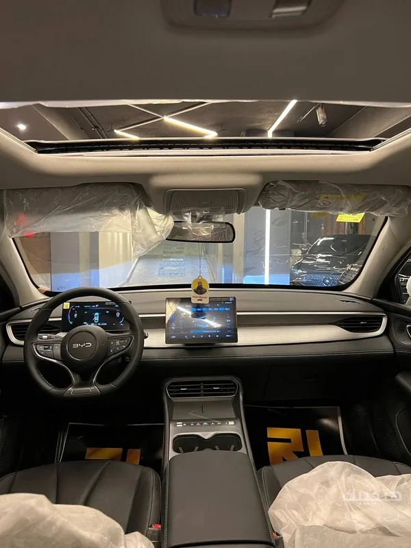 Interior and dashboard view of 2026 BYD Song Plus