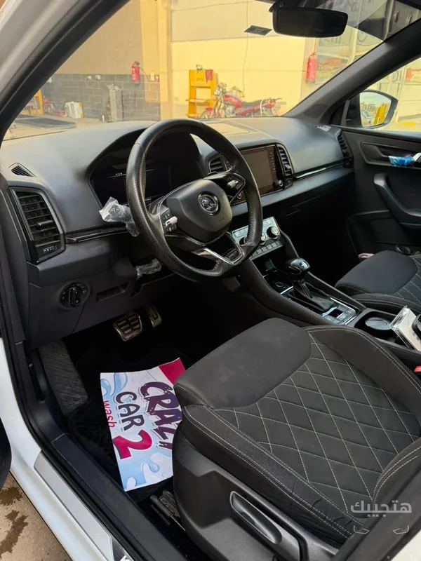 Interior view of 2021 Skoda Karoq