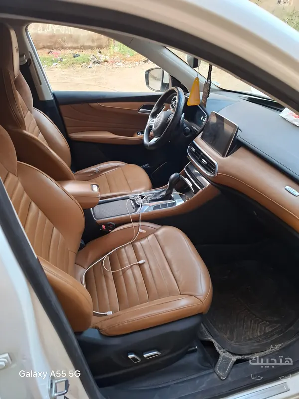 Interior view of 2021 MG HS